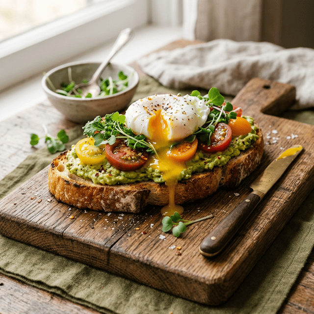 Avocado toast proteico